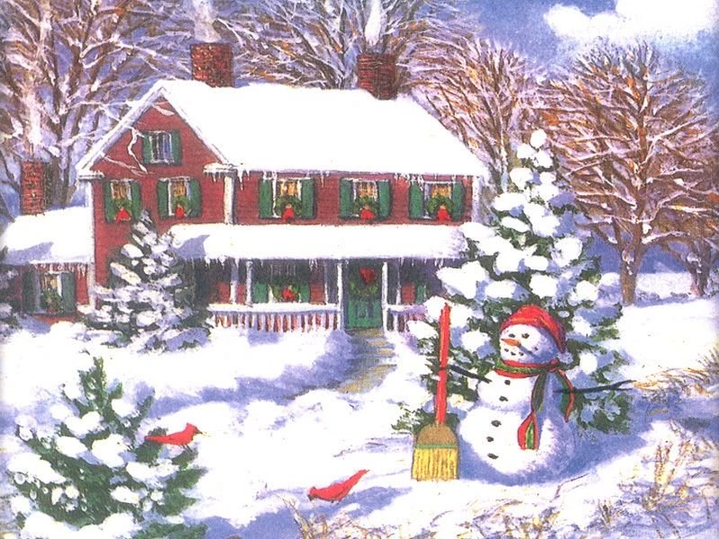Christmas Scene Christmas Wallpapers (2736036) Fanpop