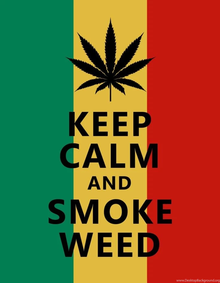 Keep Calm Smoke Weed Jamaican Backgrounds