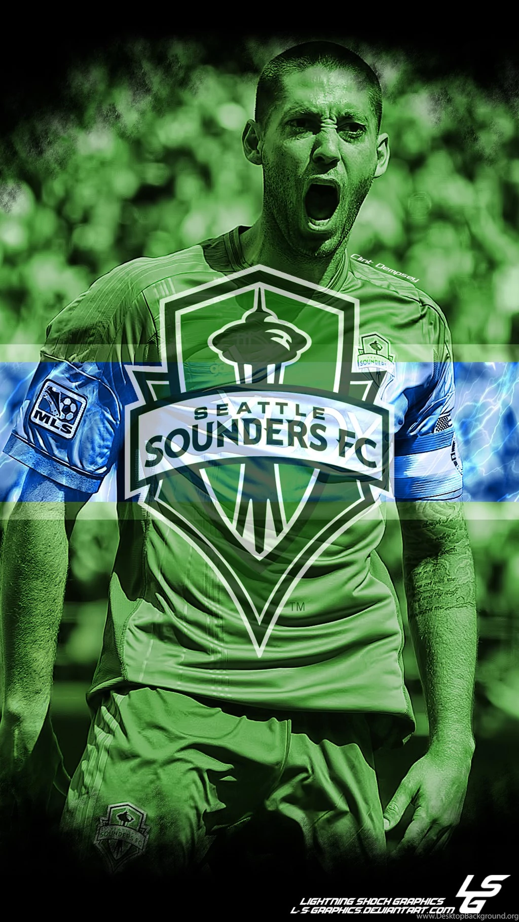 Clint Dempsey Sounders Galaxy S4 Wallpapers By L S Graphics On ...