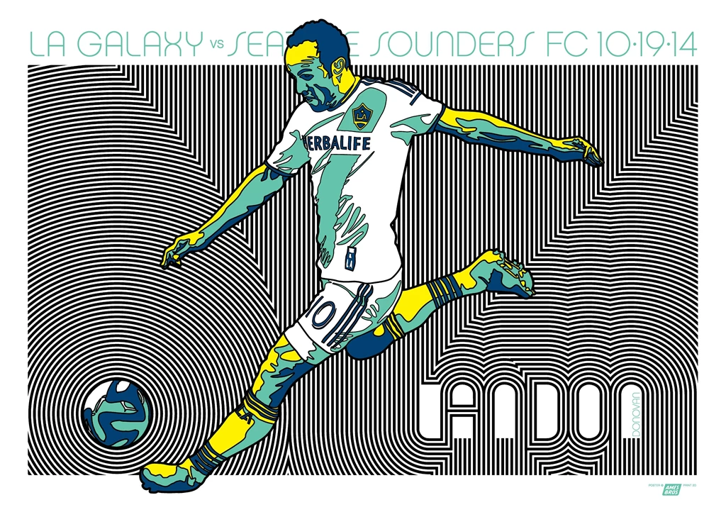 Commemorative Match Poster For LA Galaxy – Seattle Sounders FC ...