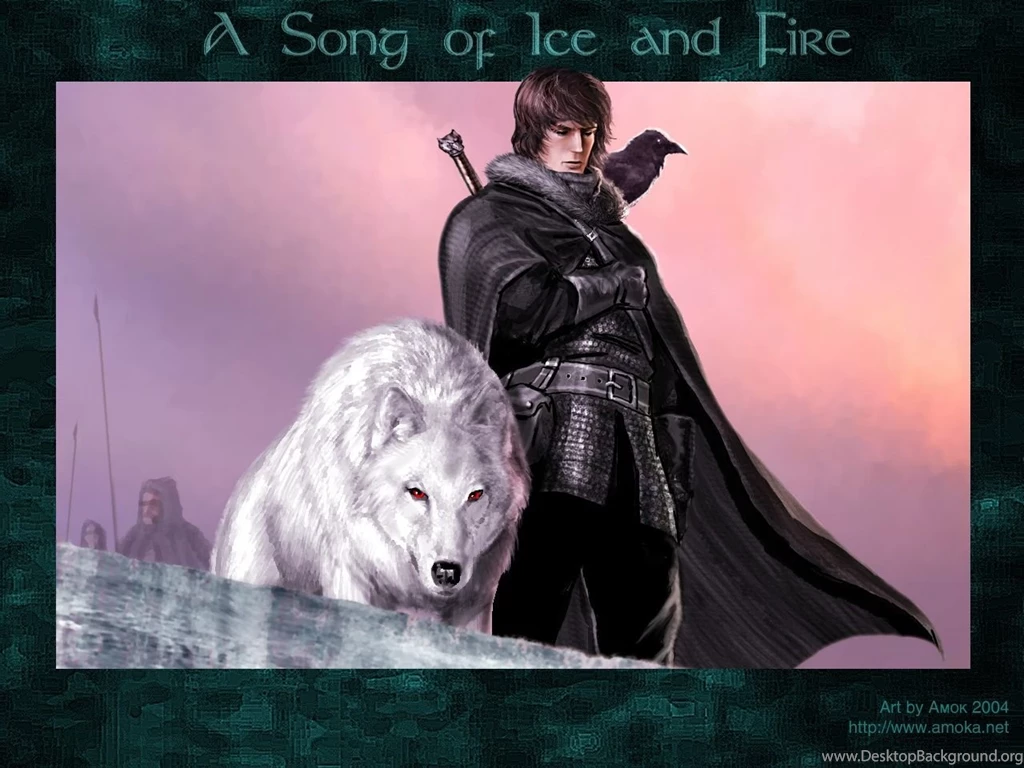 Jon Snow & Ghost A Song Of Ice And Fire Wallpapers (27631678 ...