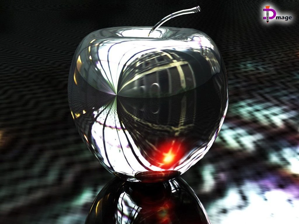 D I G G I M A G E: Glass Apple 3 D Wallpapers For Desktop