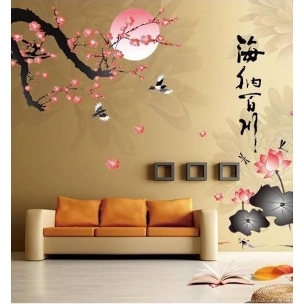 Wholesale Plum Blossom Lotus Moon Birds Chinese Letters &All ...