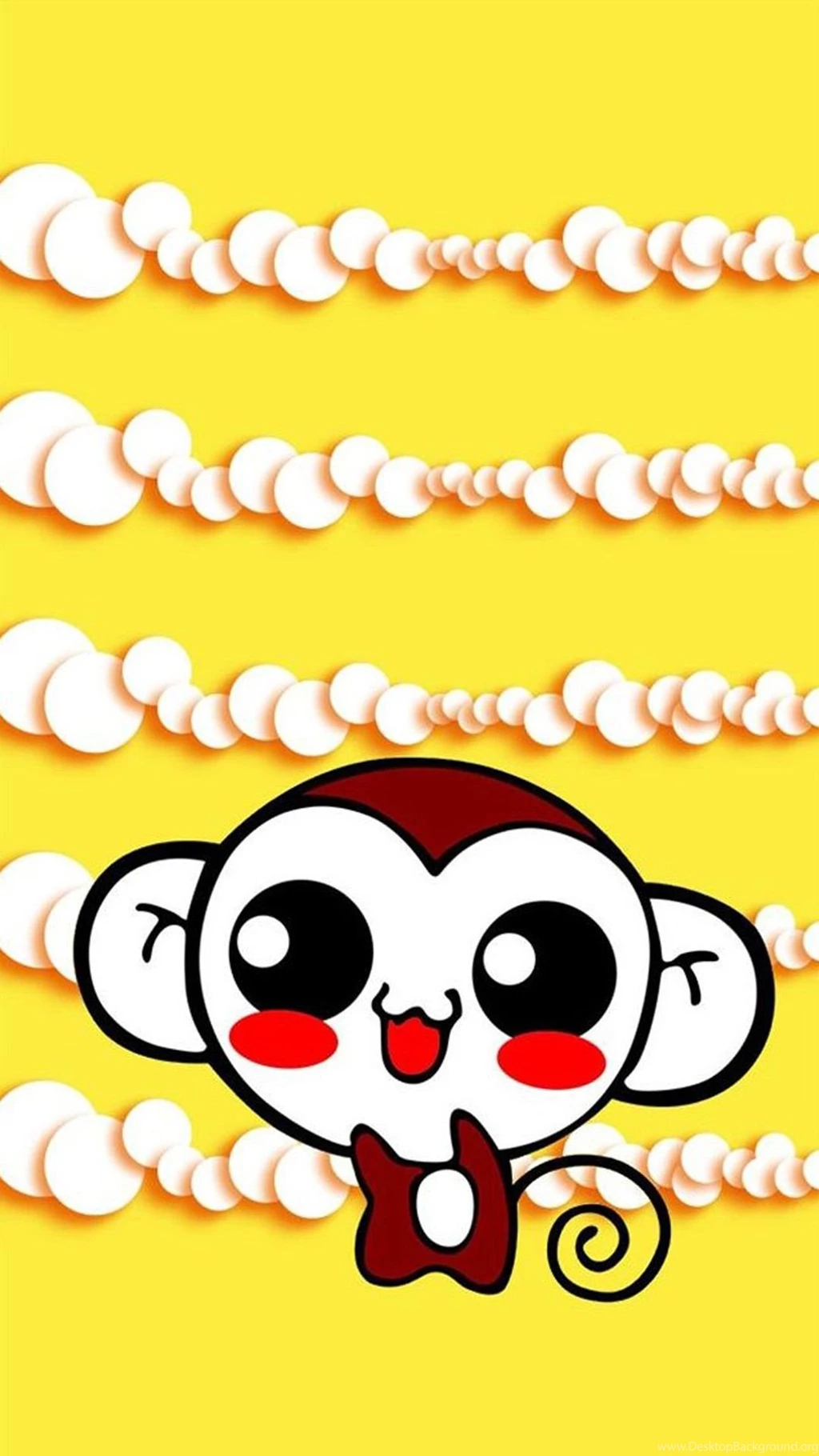Cute Sweet Hippie Monkey iPhone 6 Wallpapers Download