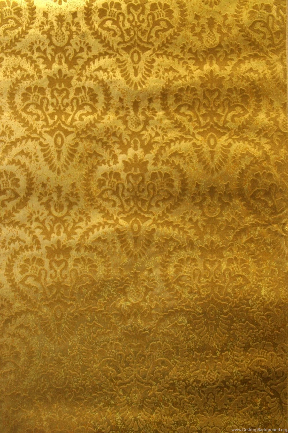Vintage Wallpapers 1960's Gold Metallic Flocked By DesignRewindHome