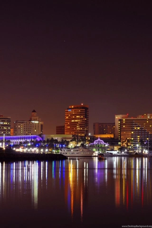 Download Wallpapers 640x960 Usa, California, Long Beach, City ...