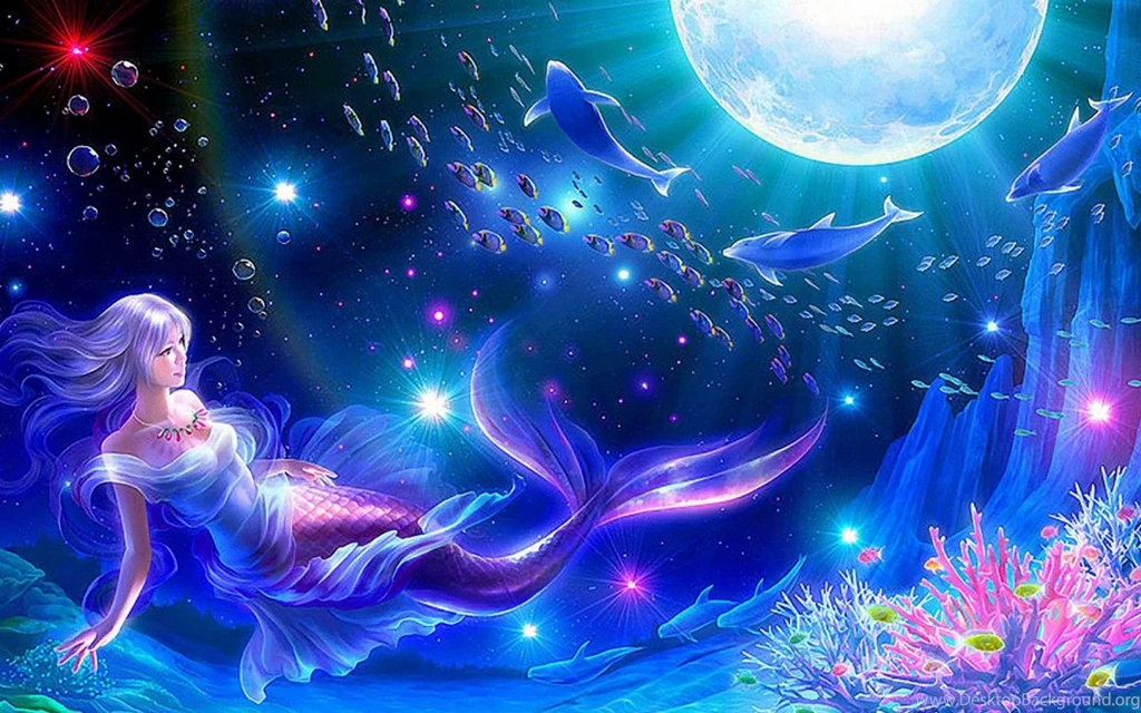 Download Fantasy Girl Moon Wallpapers