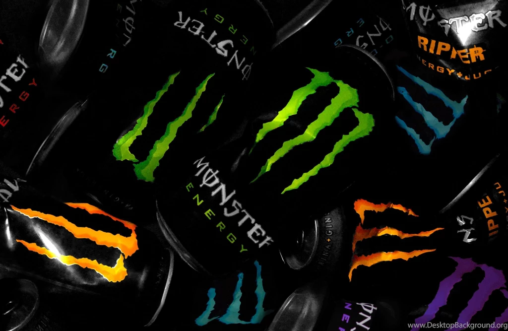 Many monster energy tins photo picture hd wallpaper free drink ...