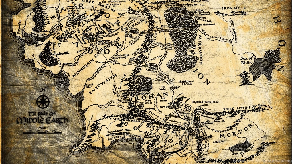 1920x1080 The Lord Of The Rings, Map, J. R. R. Tolkien, Lord Of ...