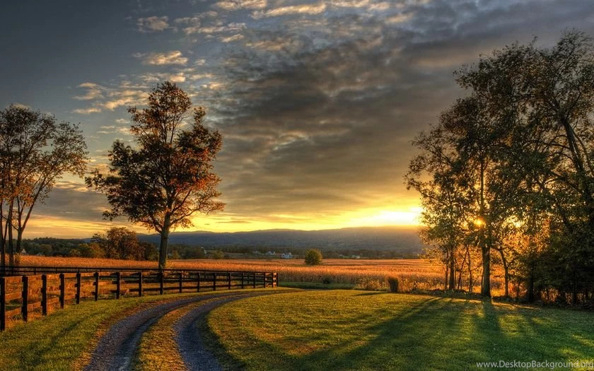 Amazing Country Sunset Wallpapers