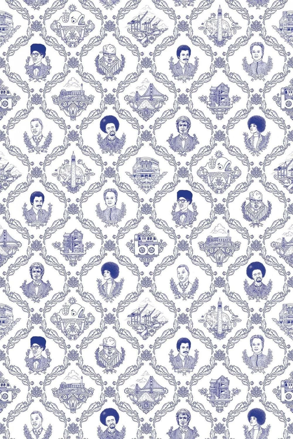 Patterned Wallpapers / Fabric / Traditional / Printed BAY AREA ...