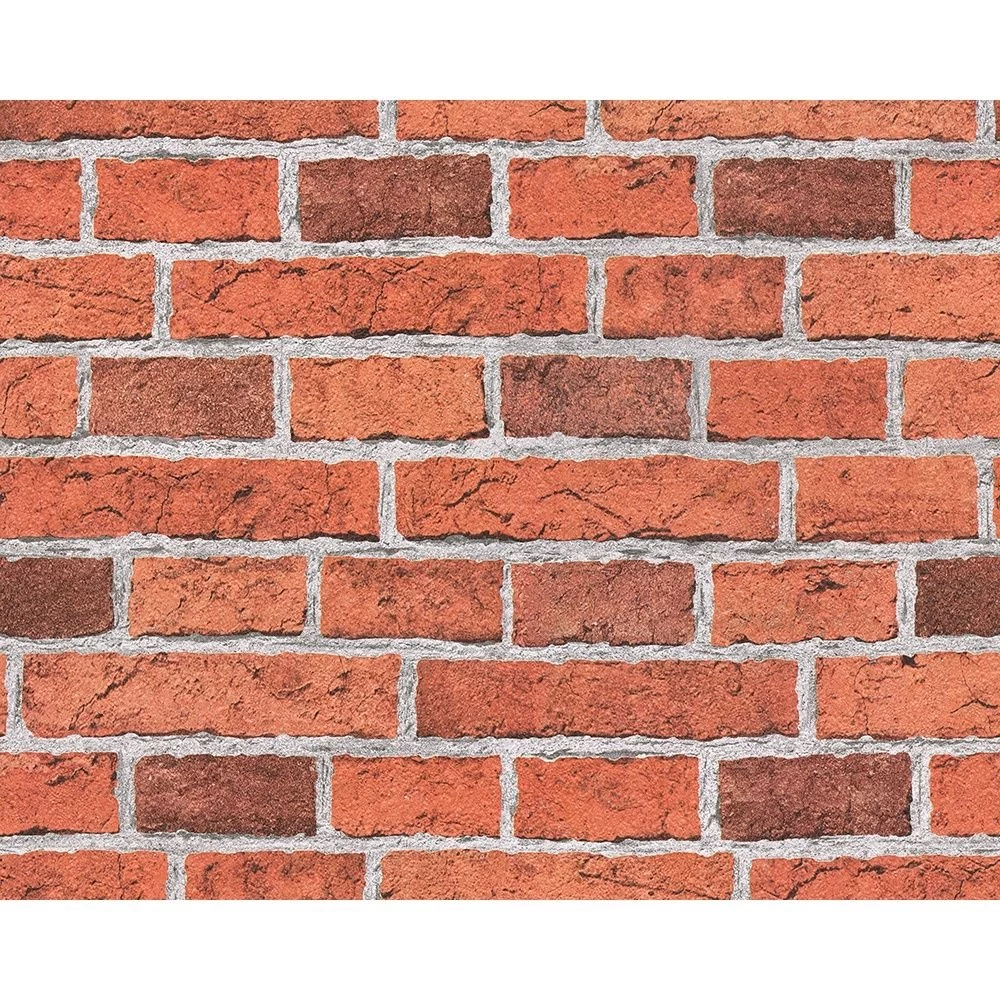 AS Creation House Brick Pattern Faux Effect Embossed Wallpapers 779816