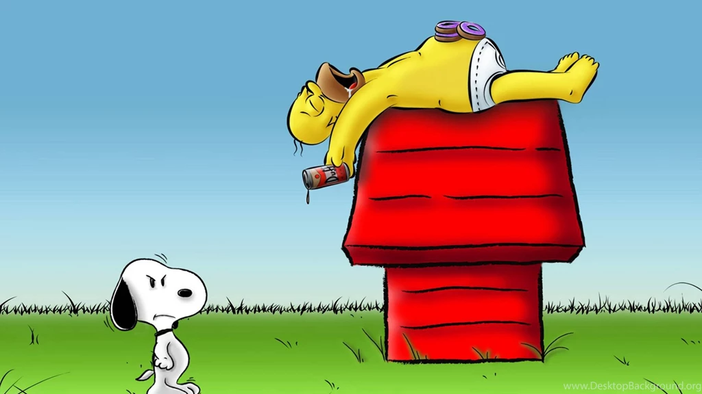 Download Cute Snoopy And Simpsons Cartoon Wallpapers Desktop Mobile ...