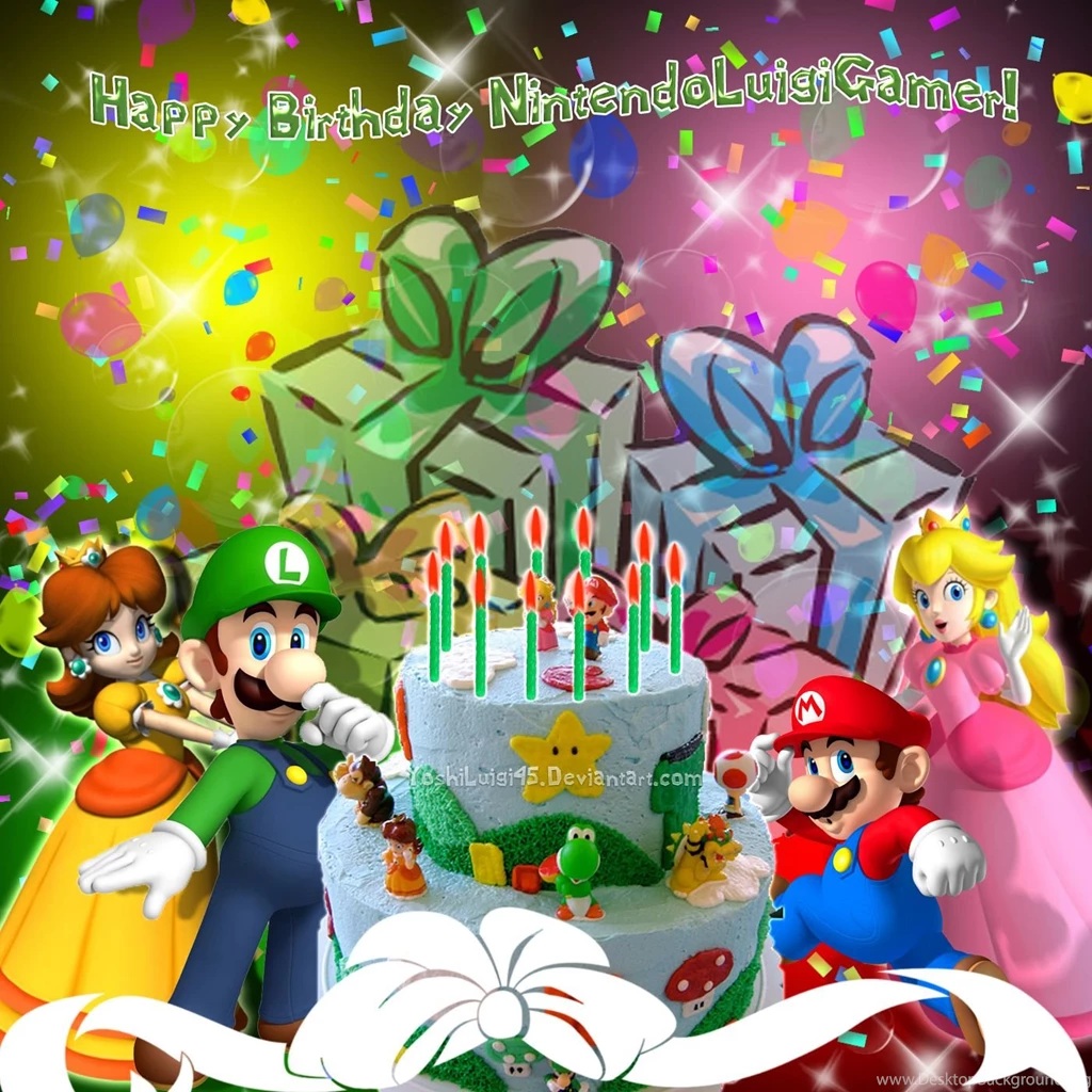 Birthday Backgrounds Request 5 By YoshiLuigi45 On DeviantArt