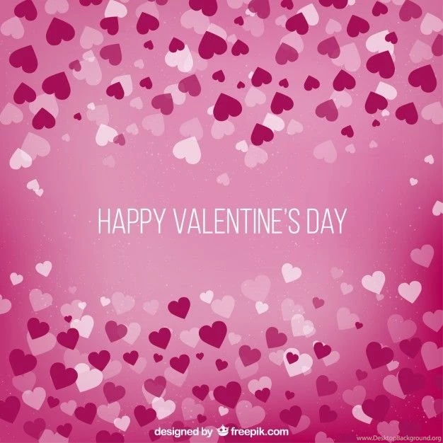 Valentine's Day Backgrounds With Hearts Vector
