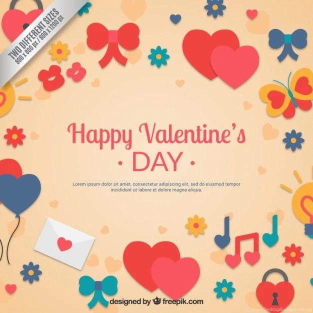 Lovely Valentines Day Backgrounds Vector