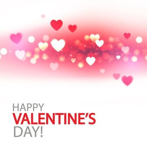 Blurs Valentines Day Backgrounds With Heart Vector Vector ...