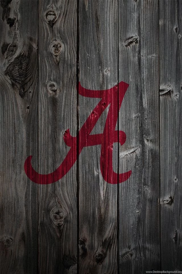 Alabama Crimson Tide Alternate Logo 3 Wood iPhone 4 Backgrounds   A ...