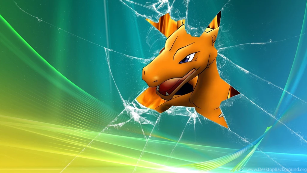 Pokemon Vista Broken Screen Charizard