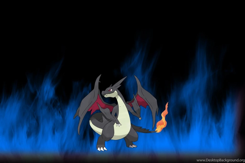 Mega Charizard Blue Fire Backgrounds By Skilarbabcock On DeviantArt