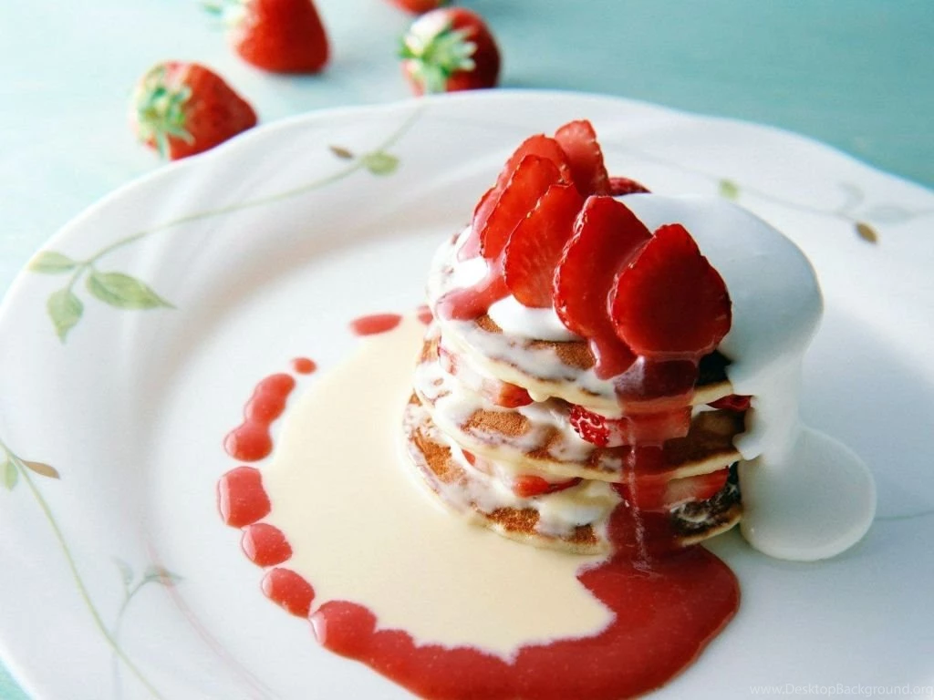 Wallpapers Sweets Cake Strawberry Food Image