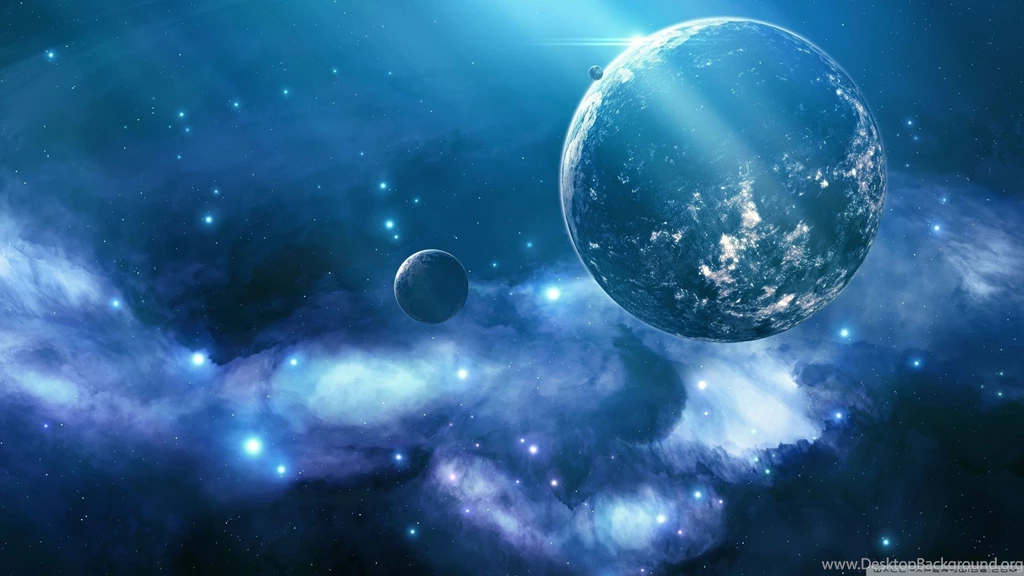 Fantasy Planets, Animated, Skulls, Blue, Galaxy, 2560x1440 HD ...