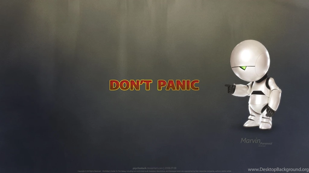Don't Panic   Marvin By Psychoduck On DeviantArt
