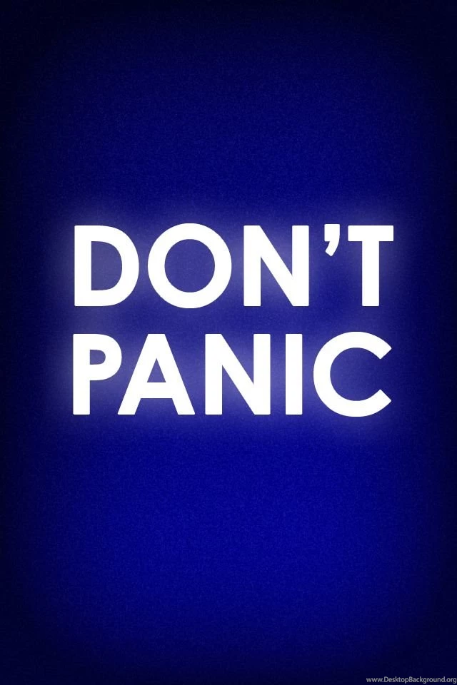Don't Panic IPhone4 Wallpapers   3thought