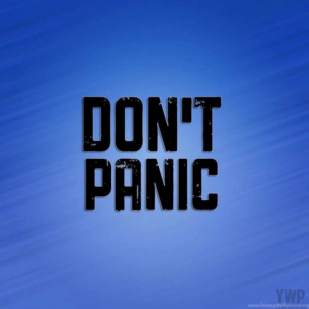 Don't Panic iPad Wallpapers YourWallPaper