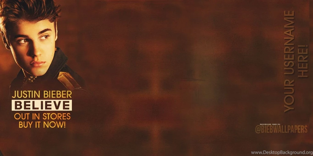 Justin Bieber Personalised Twitter Backgrounds 1 By ...