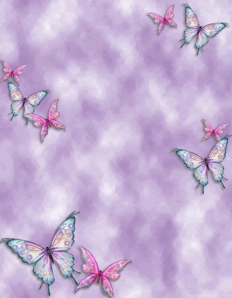 Purple Butterfly Backgrounds