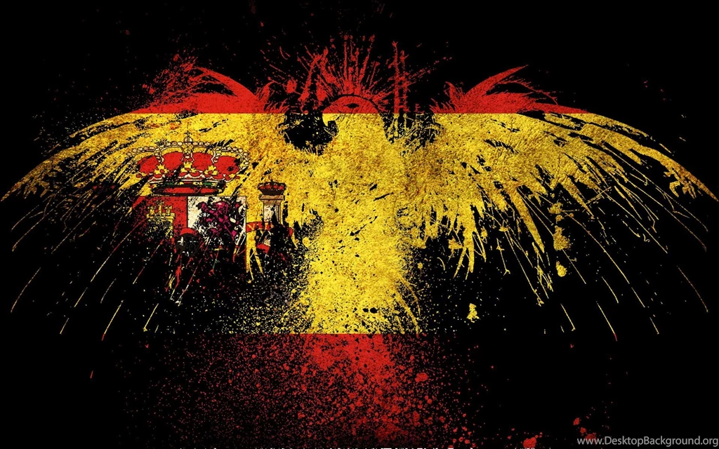Grunge Eagles Flags Spain Wallpapers