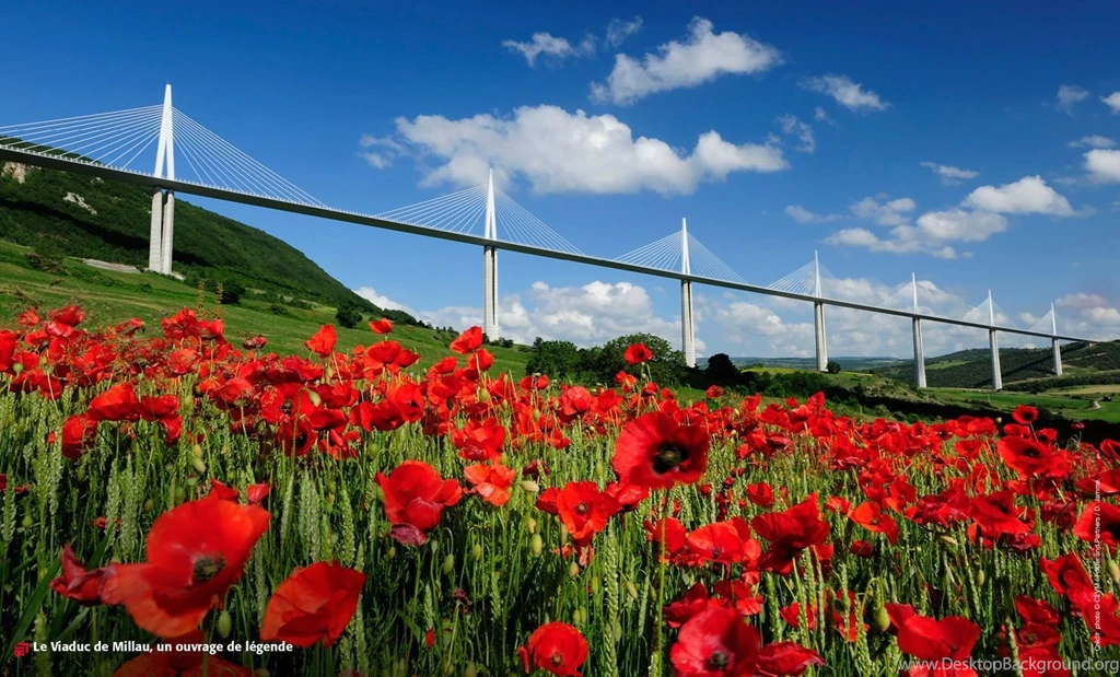 France, Viaduc De Millau 1490x900 (3 Zipped Wallpapers In Comments ...