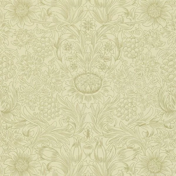 Morris Co Sunflower Wallpapers Parchment Gold 210475