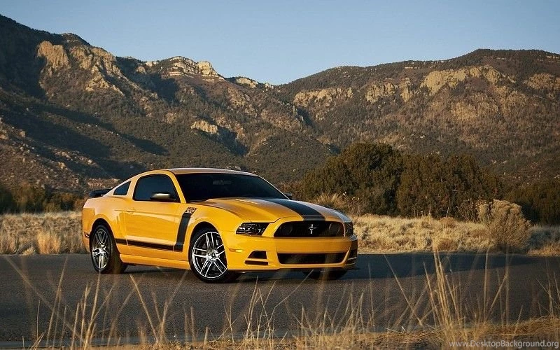 Mountains Nature Cars Ford Mustang Stripes Yellow Cars Muscle Car ...