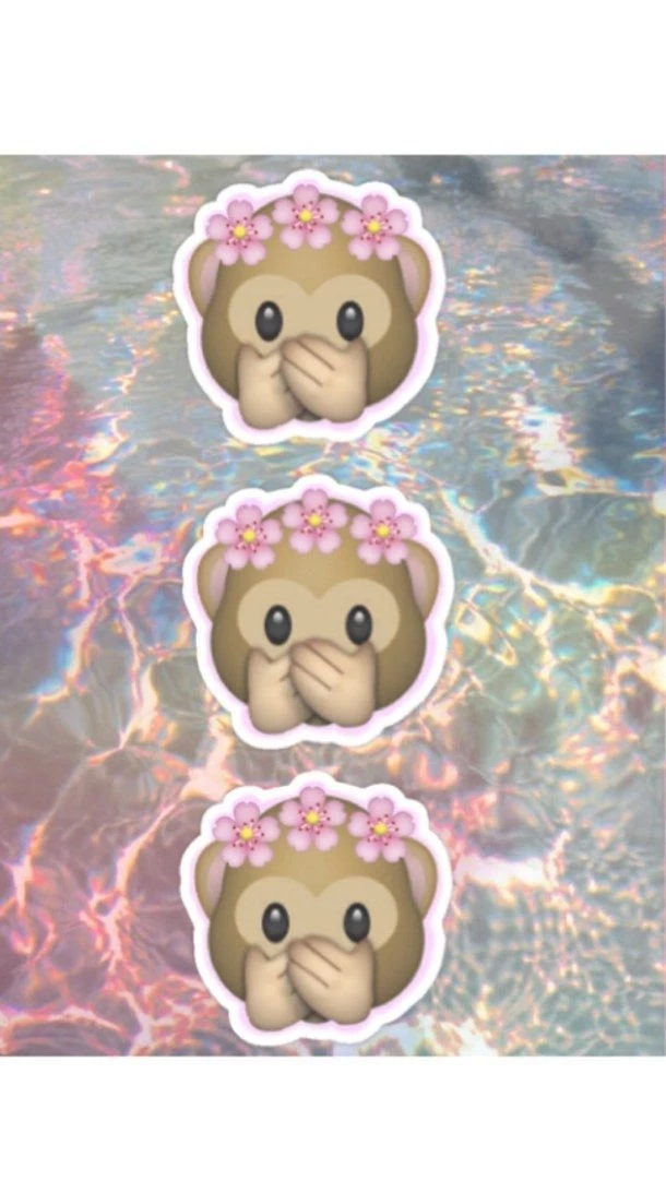 Colourful, Emoji, Evil, Flower, Hear No Evil, Monkey, No, Pastel ...