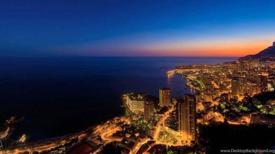 Monaco Monaco Coastal City Wallpapers Night Life : Wallpapers13.com