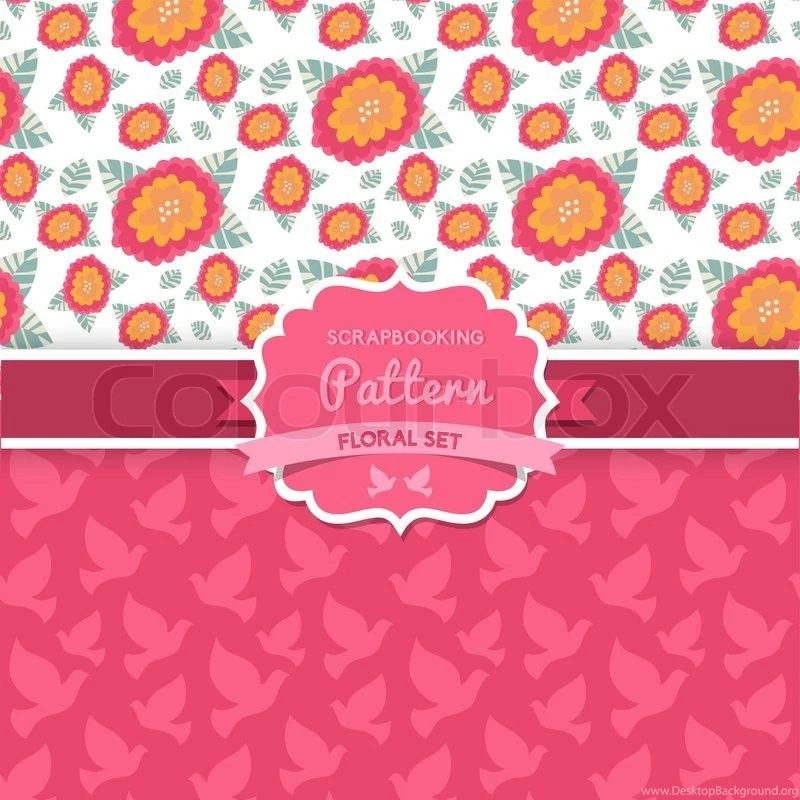 4 Seamless Vector Patterns. Shabby Chic. Floral Patterns ...