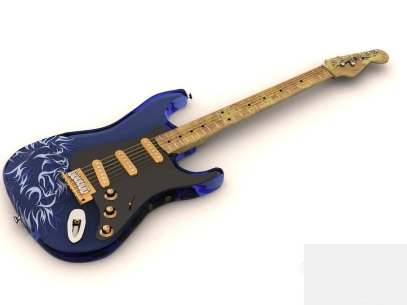 Blue Guitar Guitar – Abstract Other HD Desktop Wallpapers