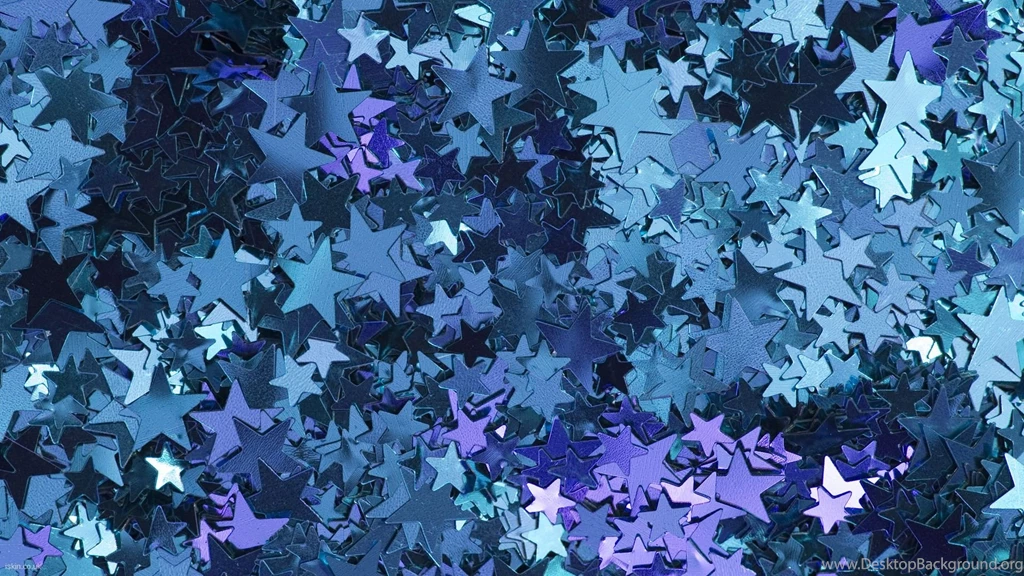 Shiny Blue Stars Desktop Wallpapers