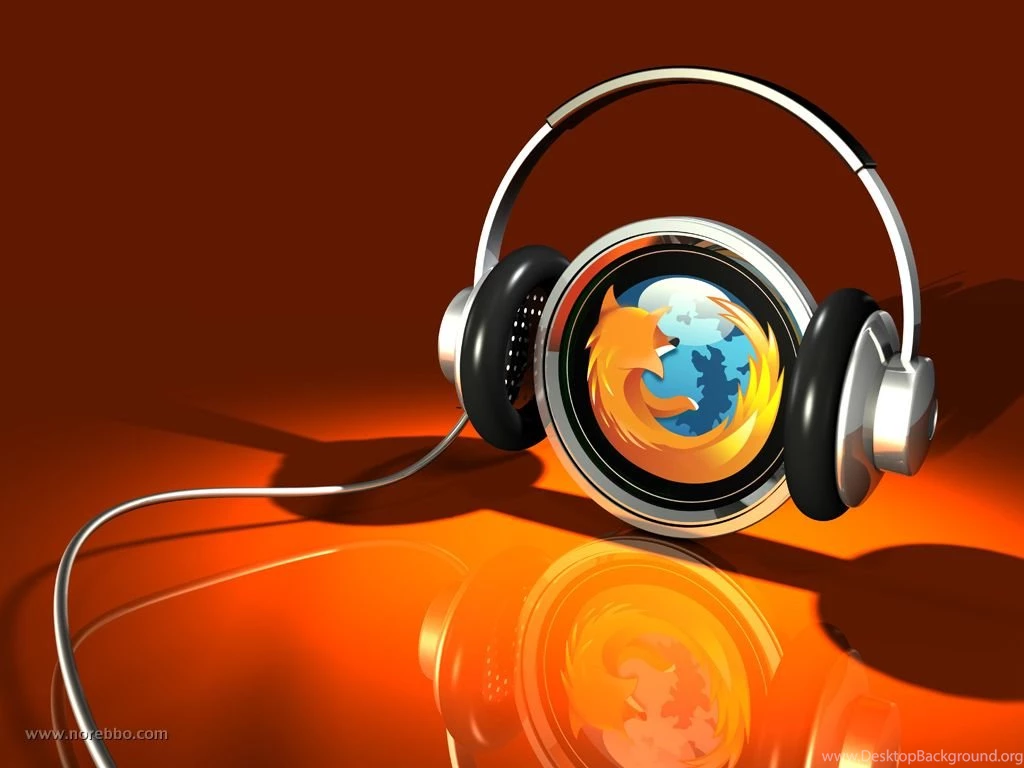 Firefox Logo Headphone Wallpapers Desktop