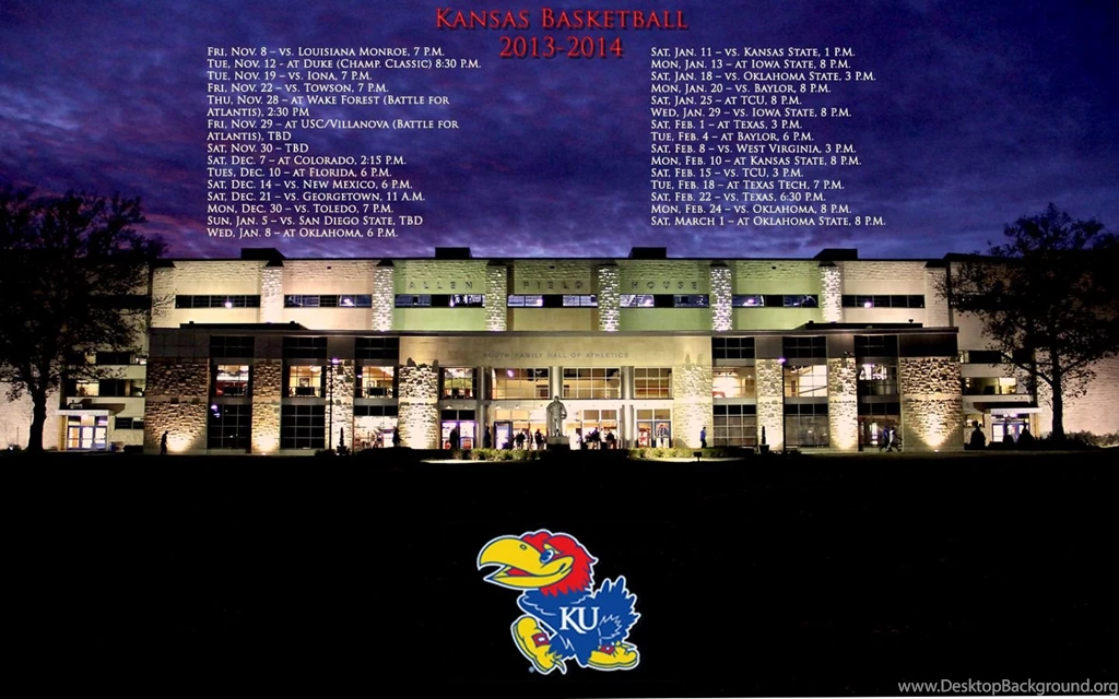 Photos From KU Iona (with Desktop Schedules) Jayhawk Talk