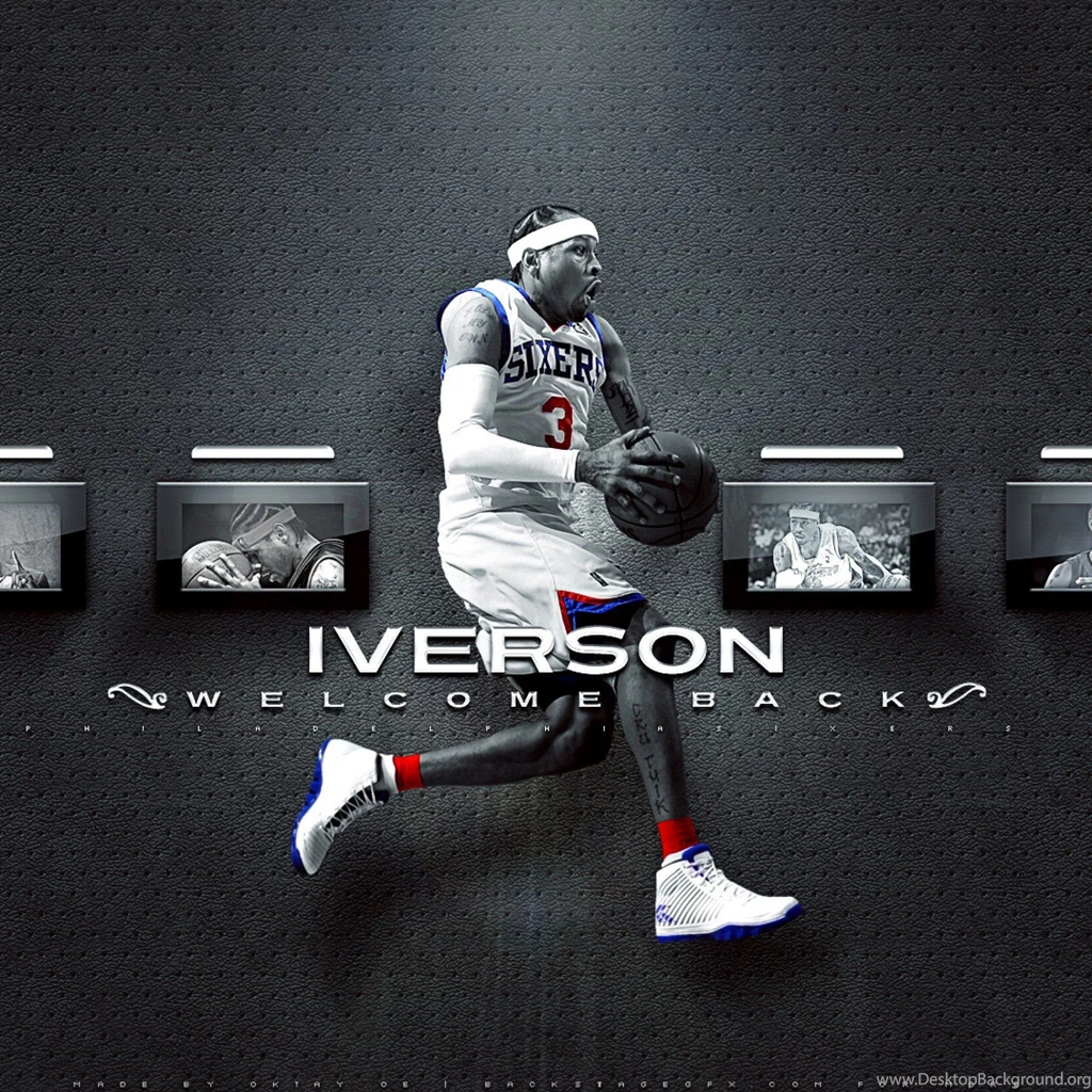 Wallpaper: Iverson, Basketball, Players, Philadelphia 76ers ...