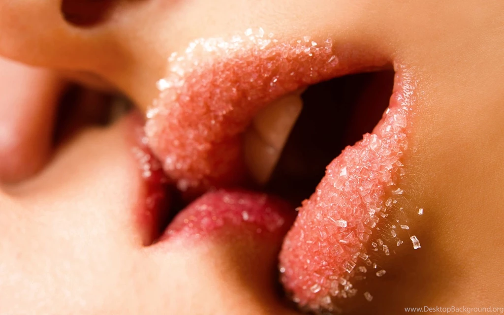 Spicy Kiss Of Lips Full HD Wide