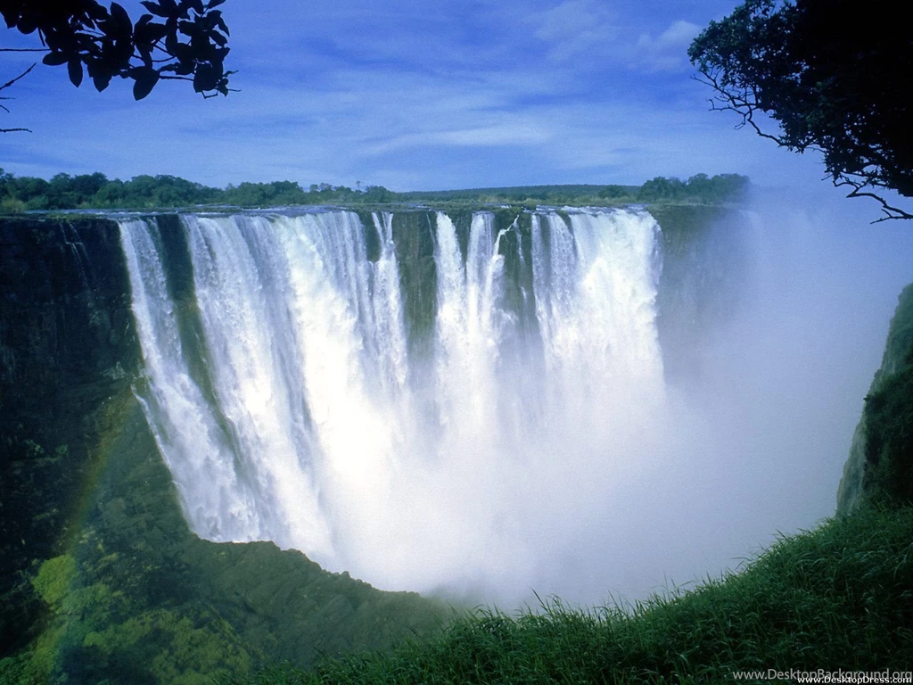 Desktop Wallpapers » Natural Backgrounds » Nice And Big Waterfalls ...