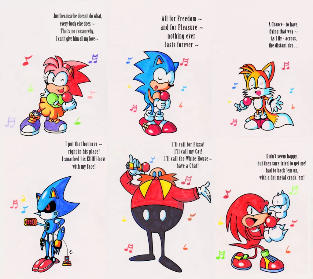 Singing With Sonic 'n Friends By JamesmanTheRegenold On DeviantArt