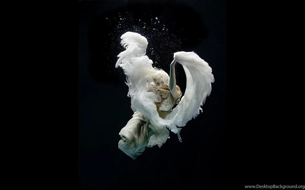 Wallpapers Black Angel Angels Graphics Dark Water 1280x800 ...