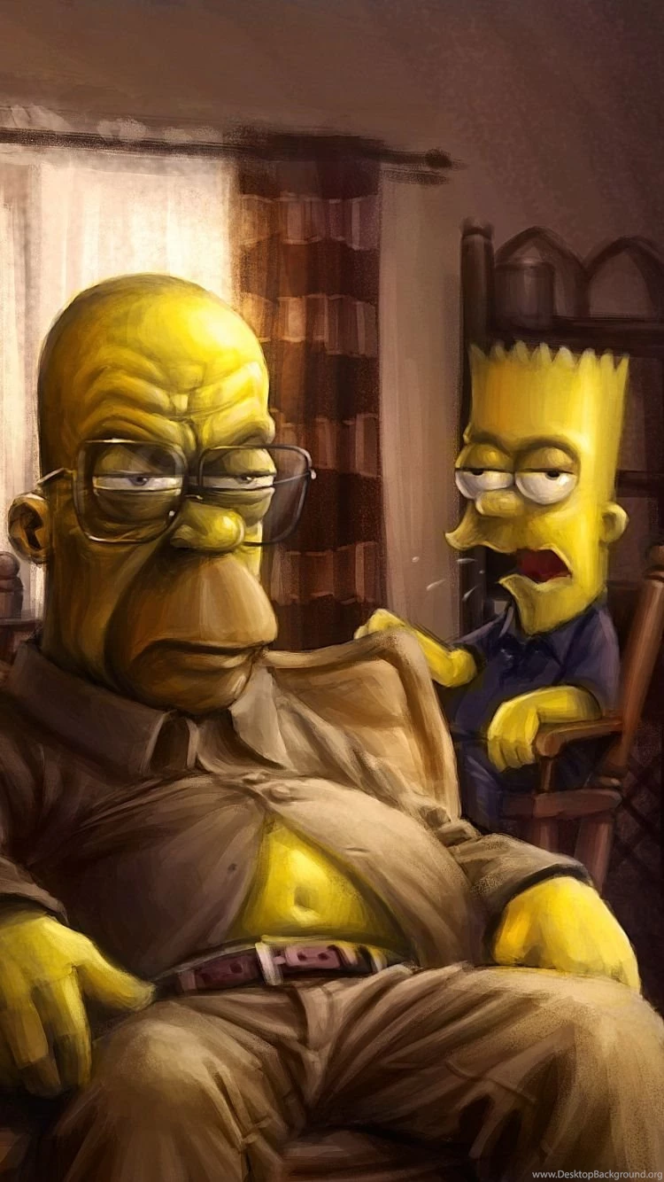 Download Wallpapers 750x1334 The Simpsons, Homer, Marge, Bart, Art ...