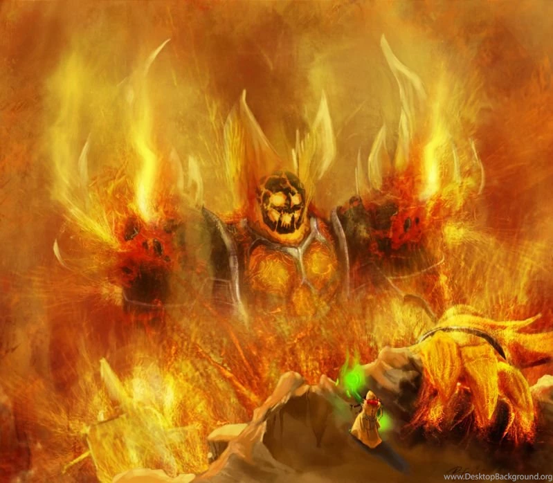 Ragnaros And Thrall By Perkunos On DeviantArt