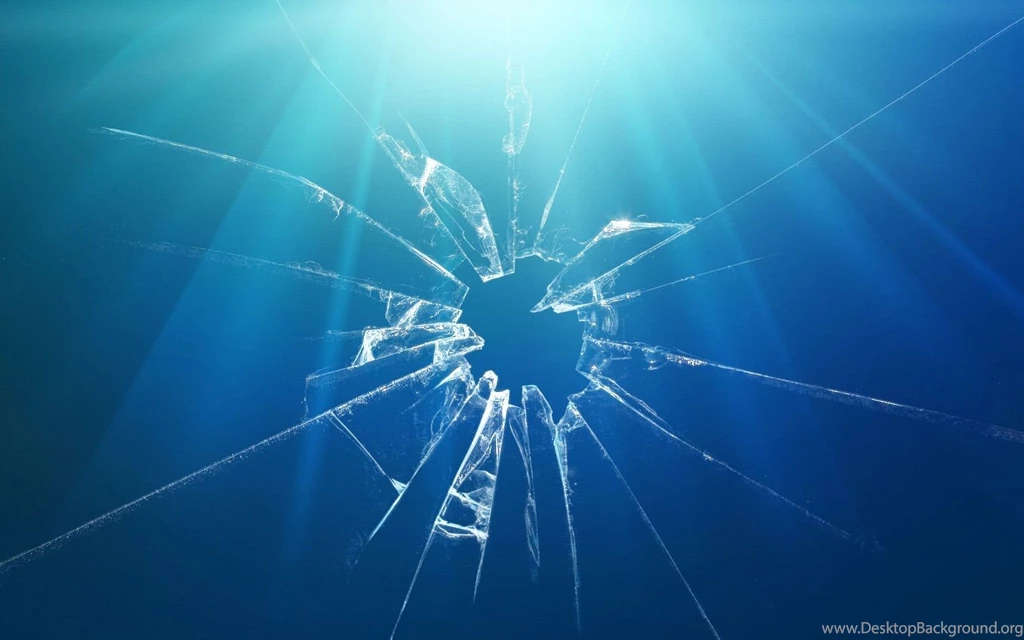 Blue Minimalistic Glass Broken Glass Wallpapers